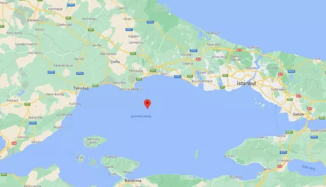 Marmara Denizi'nde Tekirdağ açıklarında 3.8 büyüklüğünde deprem